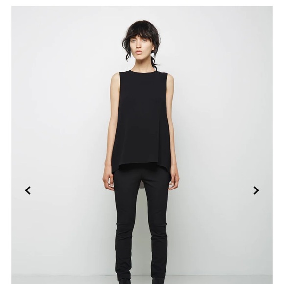 Rag & Bone Harper split back top black size M - Picture 11 of 15